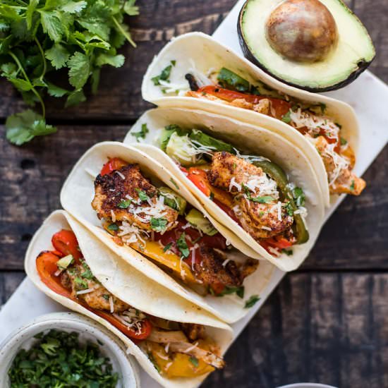 Easy Sheet Pan Chicken Fajitas