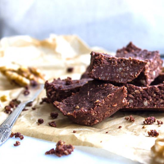Raw Walnut Brownies