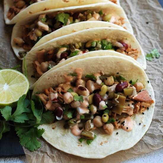 Crock Pot Hoisin Chicken Tacos