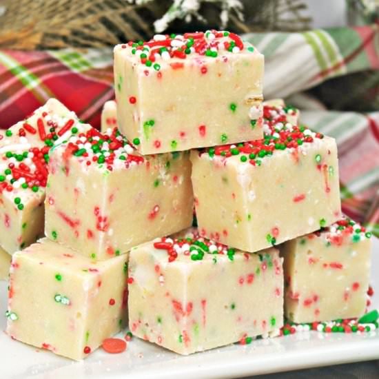 Sugar Cookie Christmas Fudge