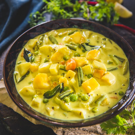 Vegetables in coconut Milk