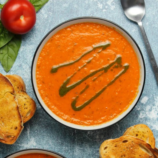 Vegan Tomato Basil Soup