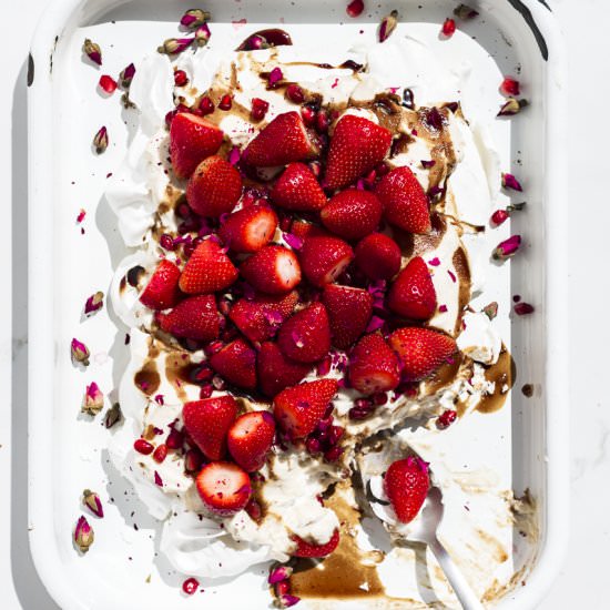 Pavlova with Brown Sugar Labneh