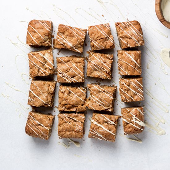 Caramelized White Chocolate Blondie