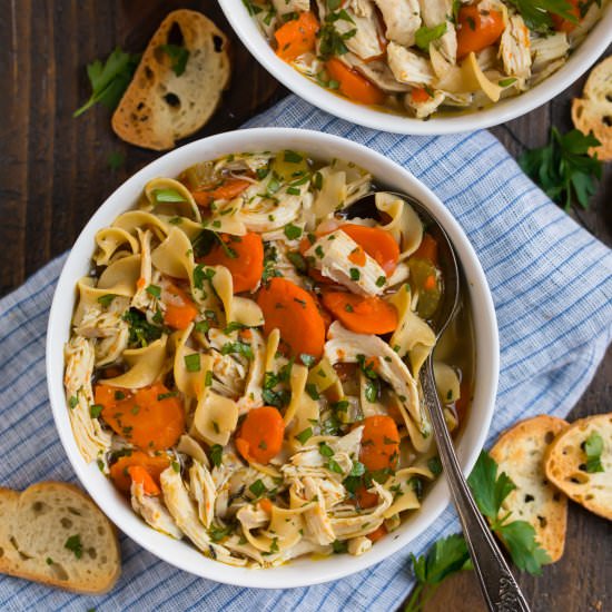 Instant Pot Chicken Noodle Soup