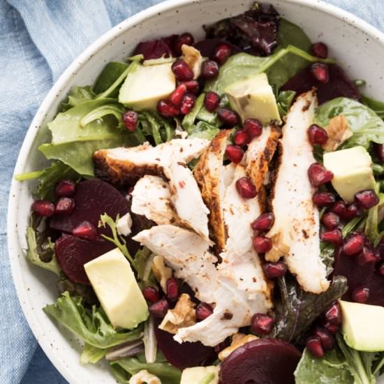 Roast Chicken and Beet Salad