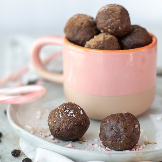 Peppermint Mocha Protein Bites