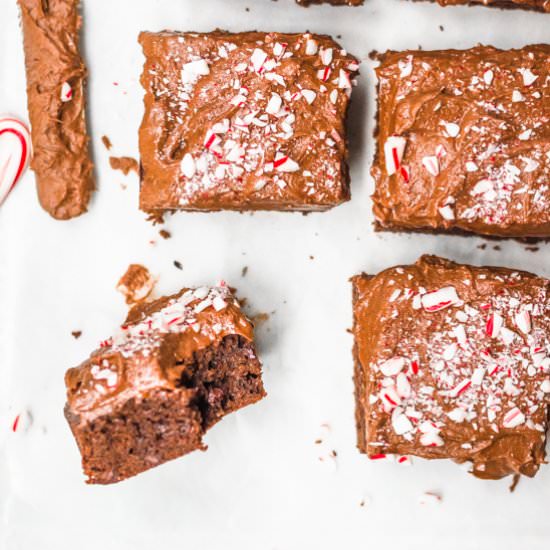 Peppermint mocha brownies