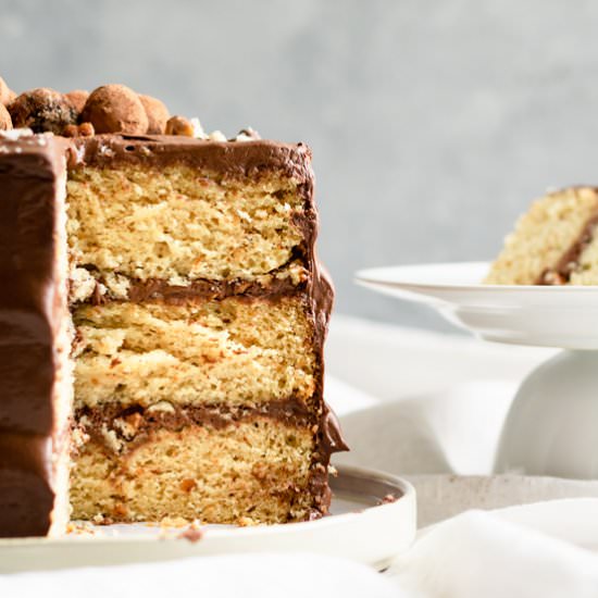 Hazelnut Cake w/ Chocolate Ganache