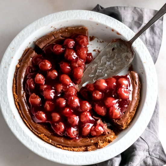 Chocolate Cherry Cheesecake