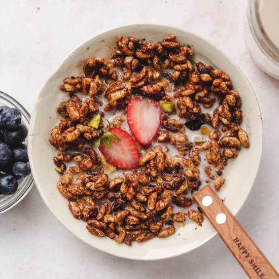 DIY 3 Ingredient Crispy Cereal