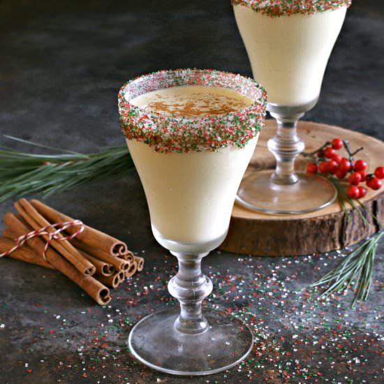 Spiced Bourbon Almond Nog