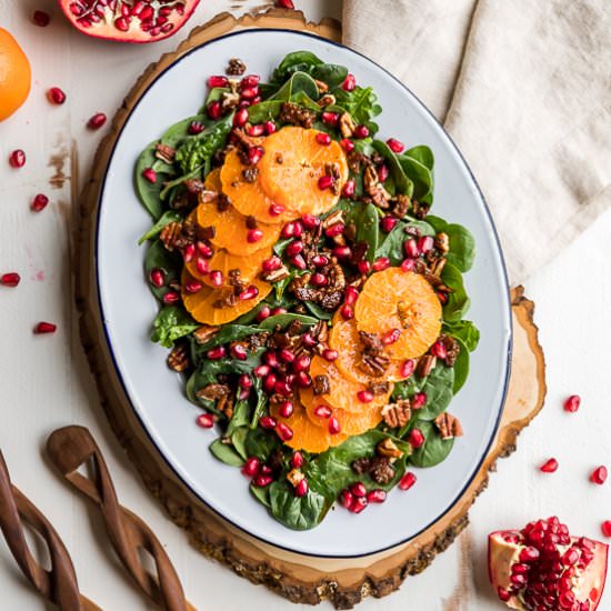 Spinach Salad with Bacon Dressing
