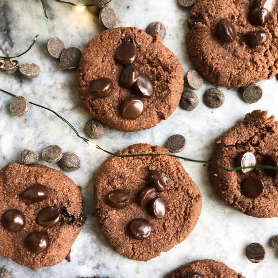 Paleo Chocolate Peppermint Cookies