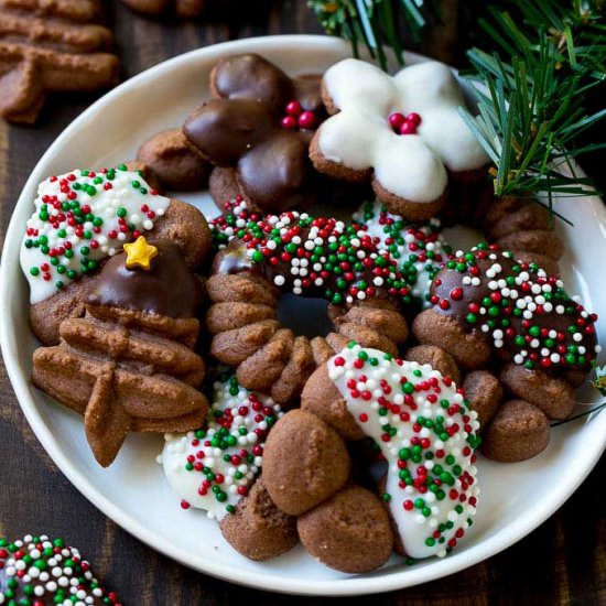Chocolate Spritz Cookies