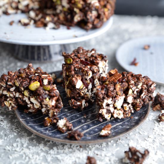 Chocolate Popcorn Cake