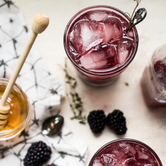 Blackberry Honey Bourbon Smash