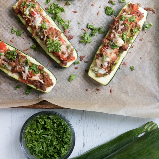 Stuffed Zucchini Boats
