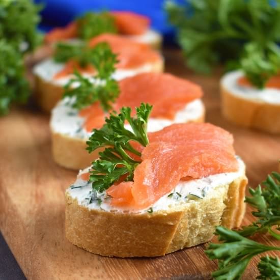 Smoked Salmon Tea Sandwiches