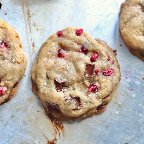 Pomegranate Chocolate Chip Cookies
