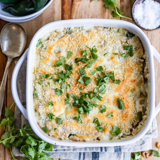 Sharp Cheddar & Poblano Mac