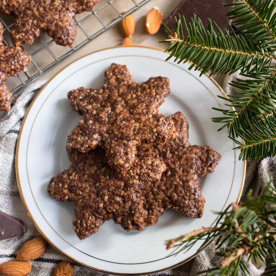 Chocolate Almond Spice Cookies