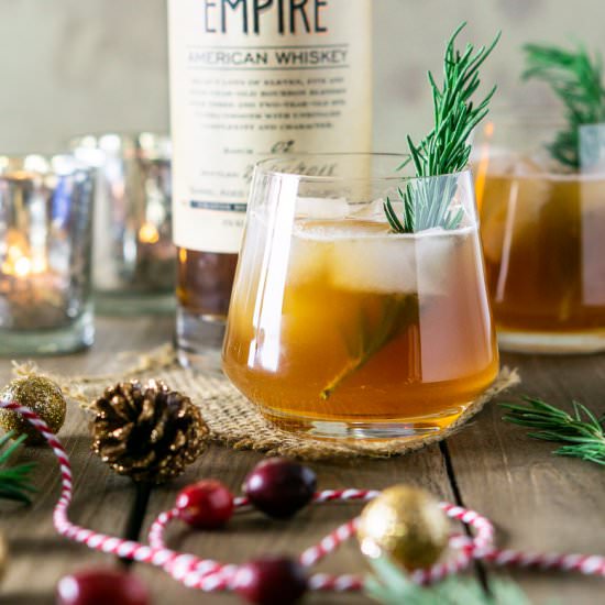 Chai-Cranberry Bourbon Smash
