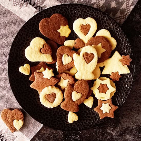 Simple Two Color Cookies