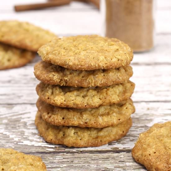 Chai Spiced Oatmeal Cookies
