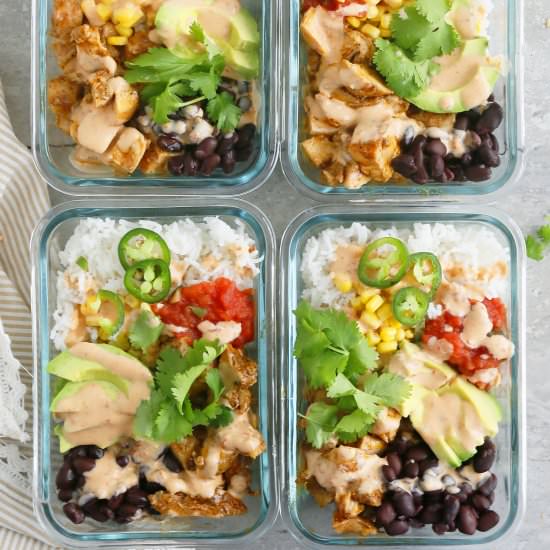 Spicy Chipotle Chicken Burrito Bowl