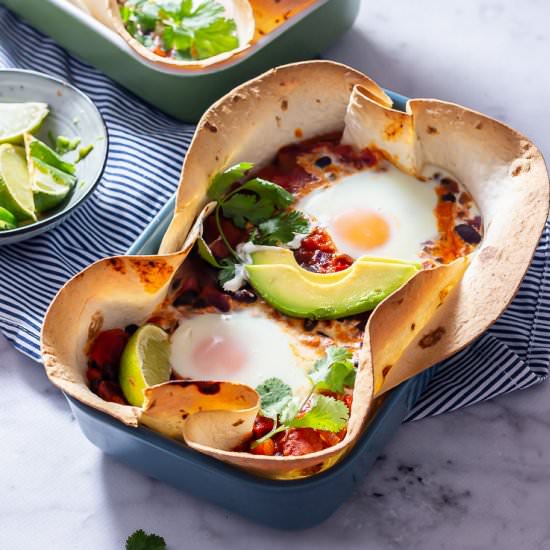 Huevos Rancheros Baked Eggs