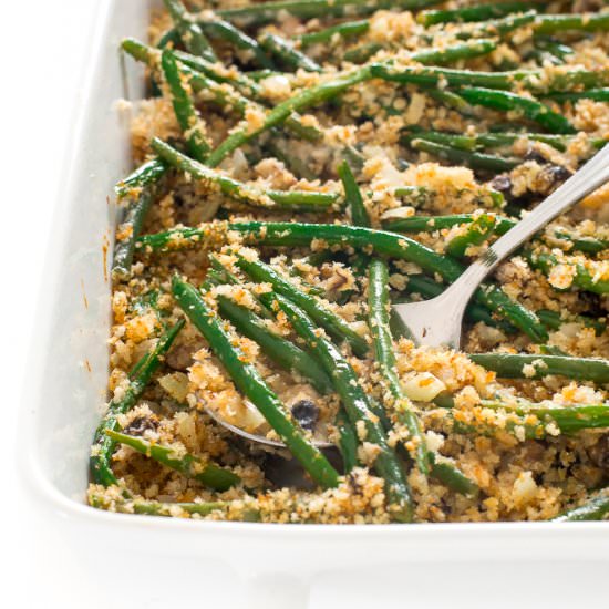 Lightened up Green Bean Casserole