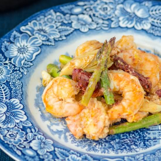 Dump and Bake Shrimp Casserole