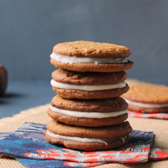 Chewy Ginger Sandwich Cookies