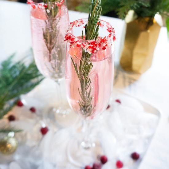 Sparkling Peppermint Cocktails