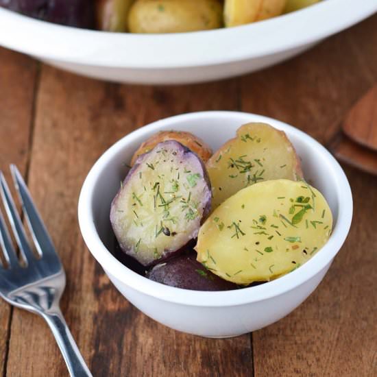 lemon herb potatoes
