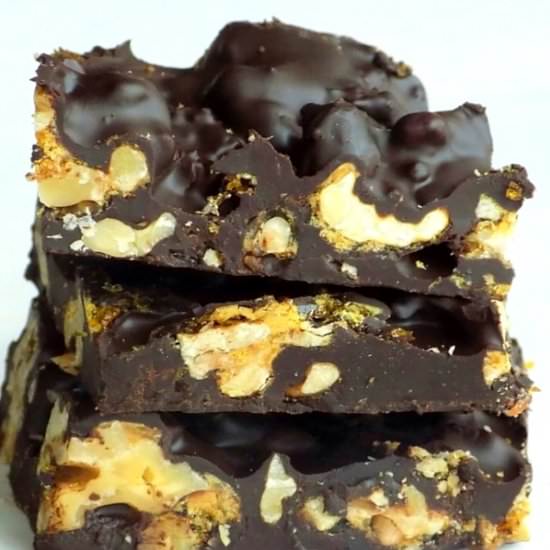 Chocolate Candy Bark with Nuts