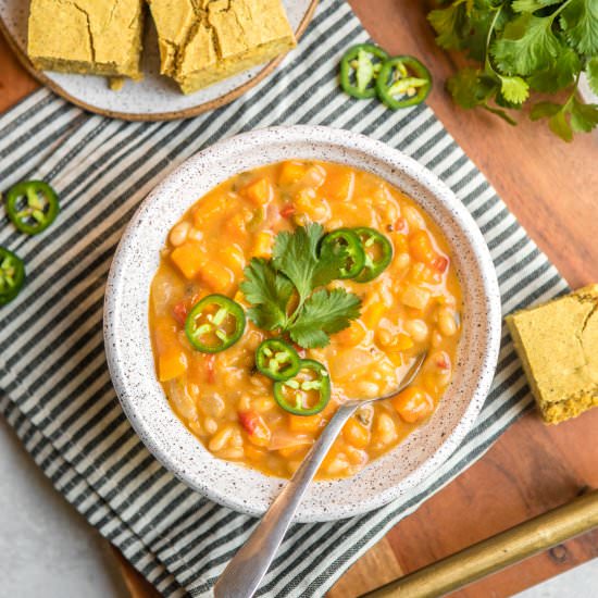 Butternut Squash & White Bean Chili
