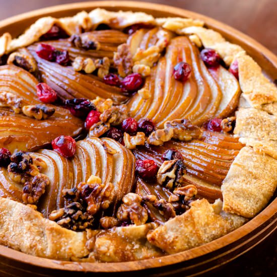 Spiced Caramel Pear Galette