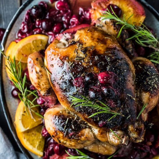 Orange Cranberry Roast Chicken