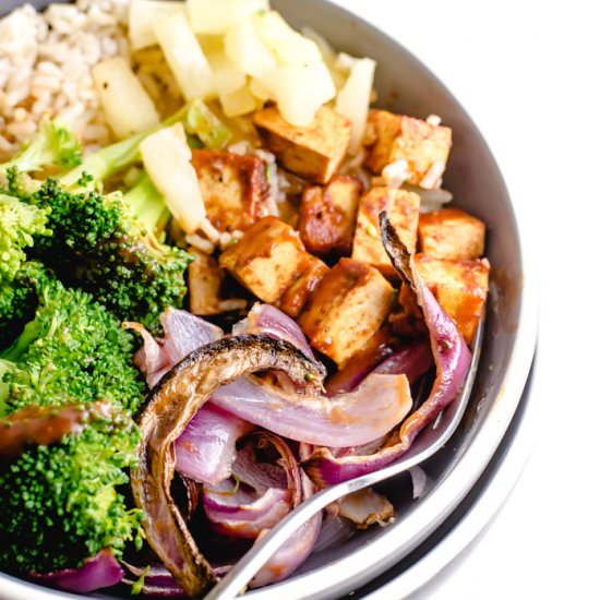 Vegan BBQ Tofu Bowls