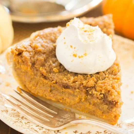 Eggnog Pumpkin Pie