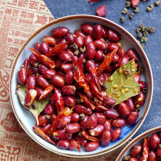 Sichuan spicy peanuts