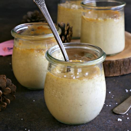 Salted Caramel Ginger Pot de Creme