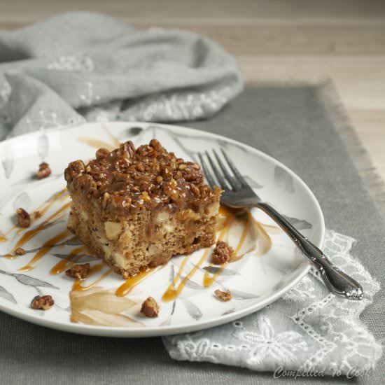 Apple Date Cake with Pecan Streusel