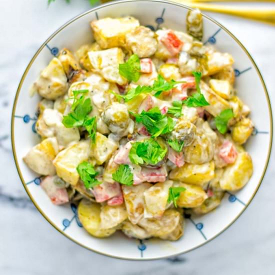 Brussels Sprouts Potato Salad