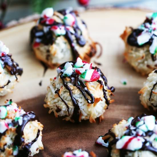 Peppermint Chocolate Macaroons