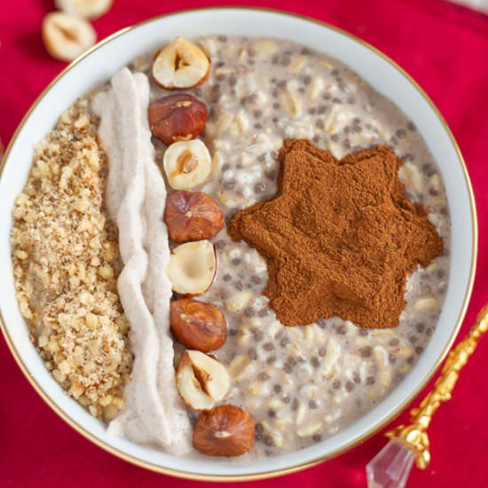 Hazelnut Cinnamon Overnight Oats