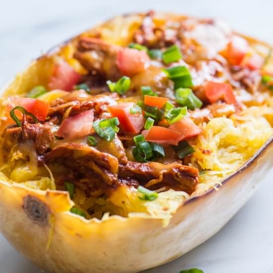 Chicken Enchilada Spaghetti Squash