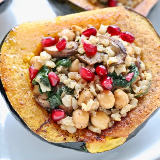 Vegetarian Stuffed Acorn Squash